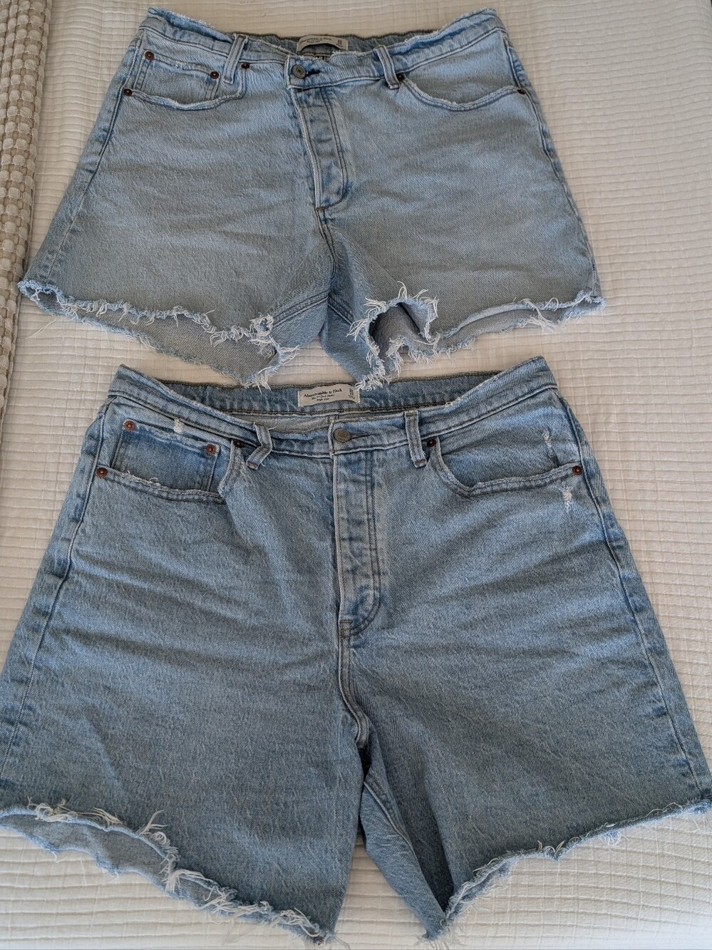 Abercrombie & Fitch Light Blue Denim Shorts